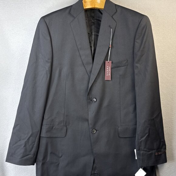 Hickey Freeman Blazer Boys‎ 22 R Black Wool Sports Coat Wedding Graduation NWT